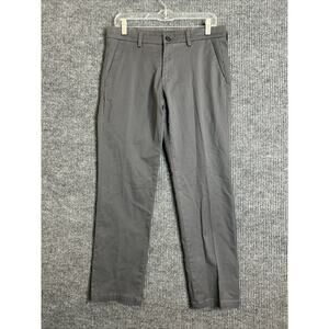 St John's Bay Mens Temp Flex Chino Pants Size 30 Gray Comfort Stretch Mid Rise